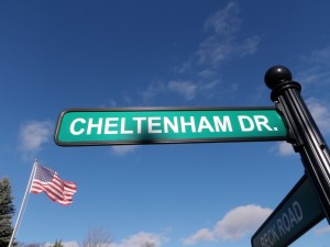 Cheltenham Dr Street Sign Novi MI